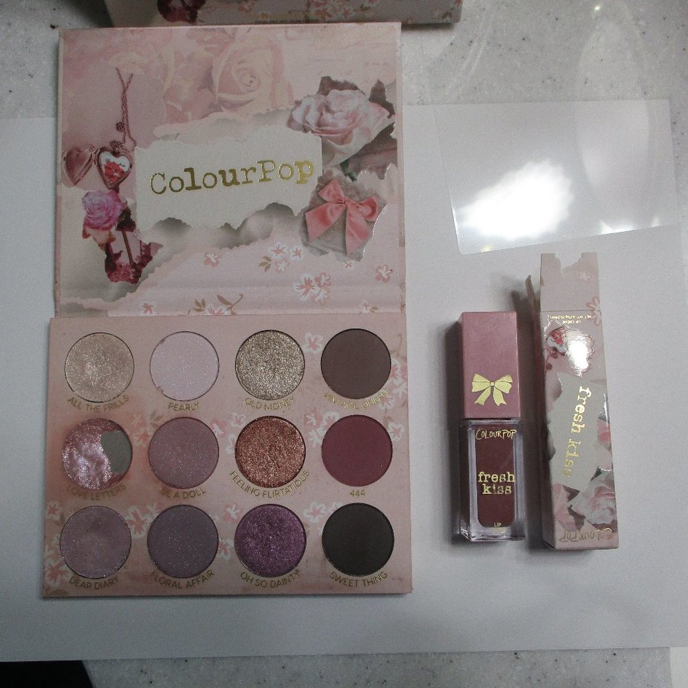 Colourpop Pretty Please Eyeshadow Palette and Off to Paris Lip Creme